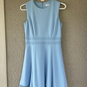 Calvin Klein Size 4P Light blue sleeveless dress